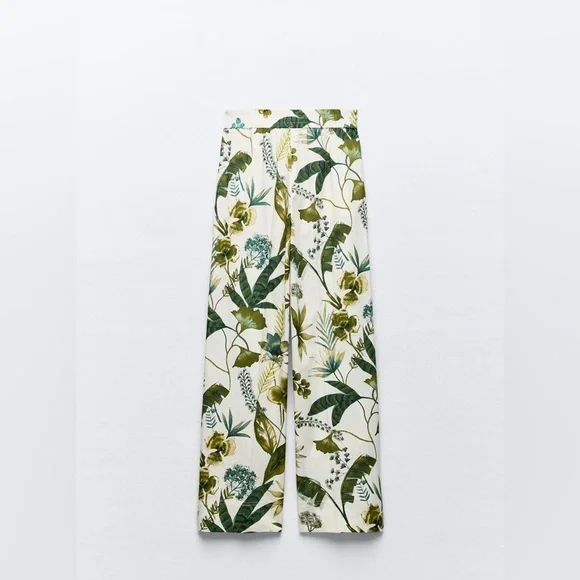 Zara Floral Print Pants - Picture 4 of 8